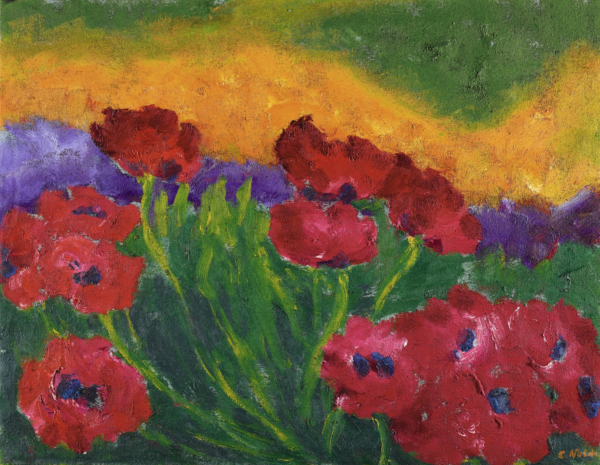 MOHN (POPPIES) by Emil Nolde, 1950