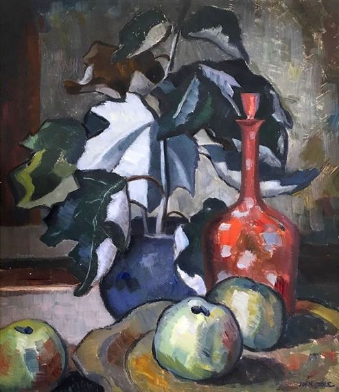 Still Life with Red Decanter by John Tole