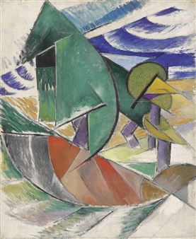 Composition rayonniste - Marie Vassilieff