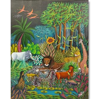 Jungle Scene with Animals - Saint - Jean