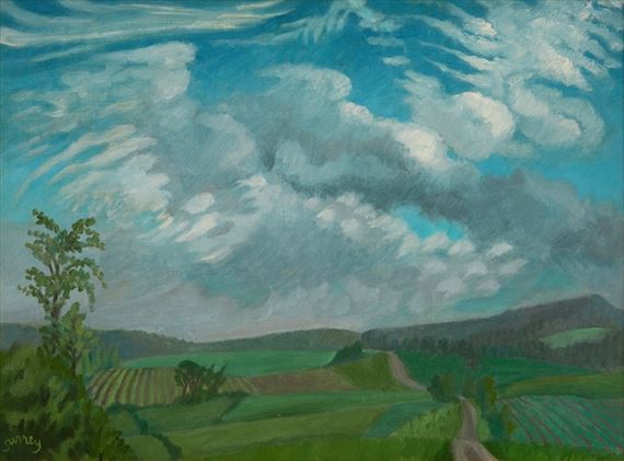 Clouded Landscape by Philip Henry Surrey