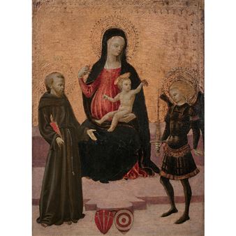 La Vierge et l'Enfant entre saint François et saint Michel - Apollonio di Giovanni