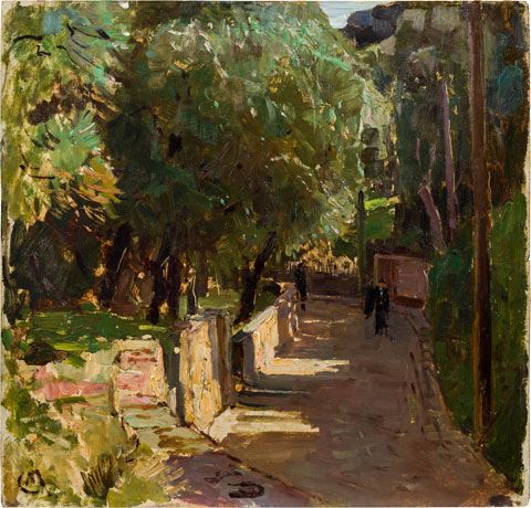 Artwork by Carl Moll, Beaulieu, Made of oil on panel