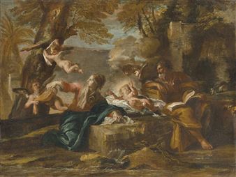 The Rest on the Flight into Egypt - Giovanni Battista Pace