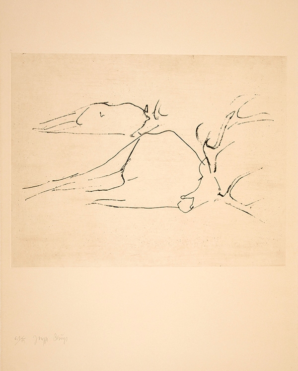 Artwork by Joseph Beuys, Tote Hirsche, Made of etching