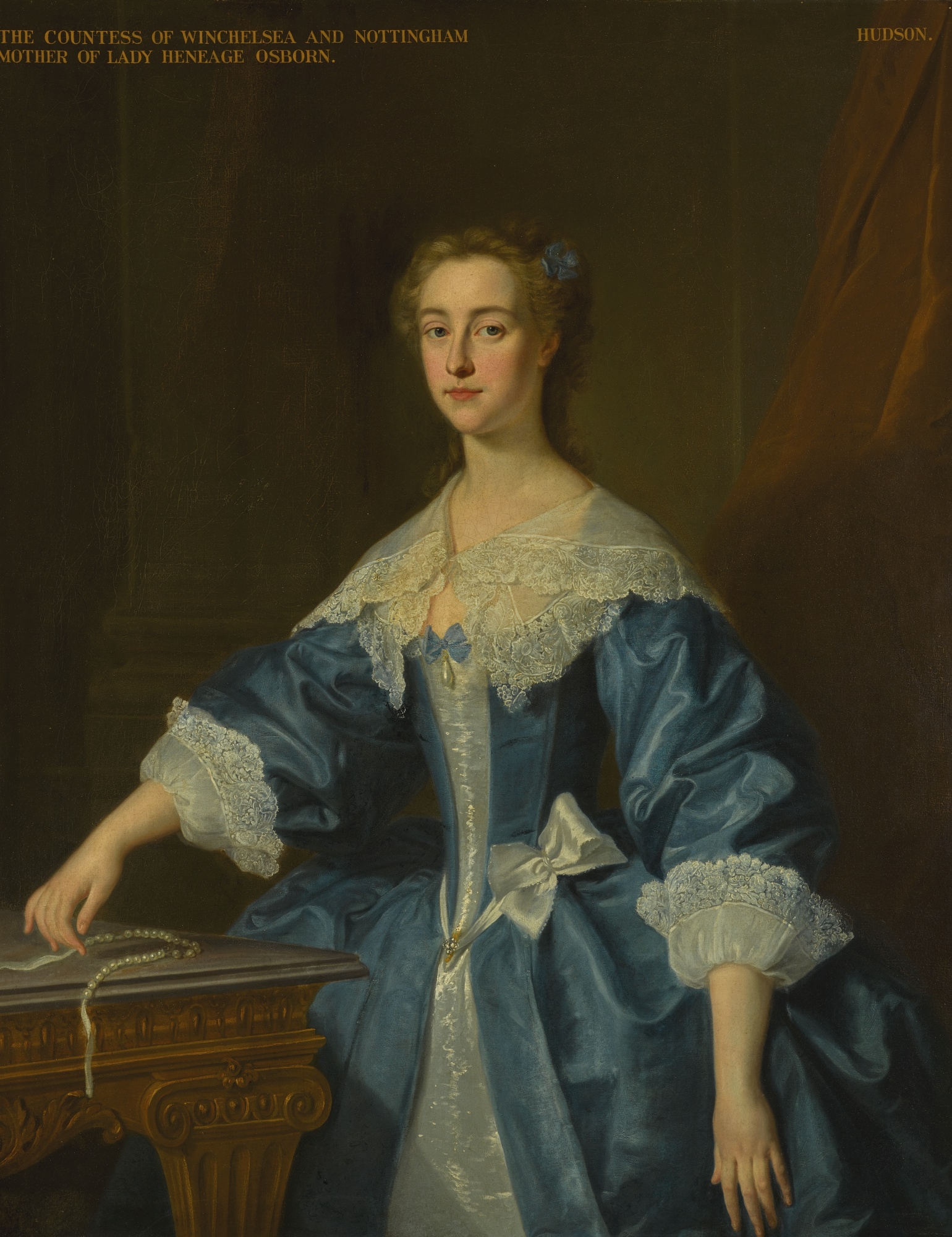 Artwork by Enoch Seeman, PORTRAIT OF MARY PALMER, COUNTESS OF WINCHILSEA AND NOTTINGHAM (C. 1712–57), Made of oil on canvas