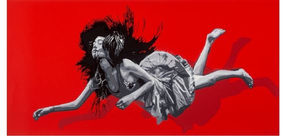 We Are All Falling (Red) by SNIK, 2014