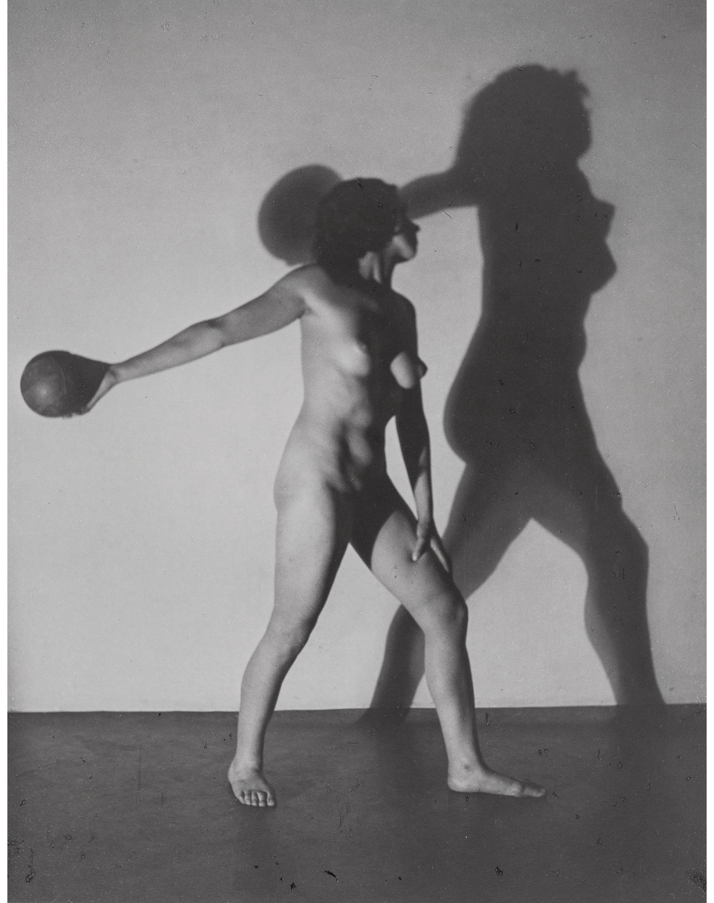Artwork by Josef Vetrovsky, Woman and Shadow with Ball, Made of Gelatin silver print