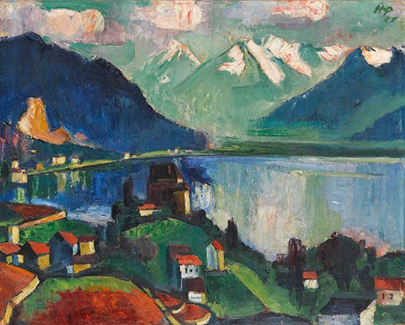 Am Genfer See by Max Pechstein, 1925
