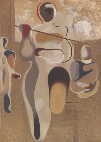 Speerwerfer und Sportler by Willi Baumeister, 1932