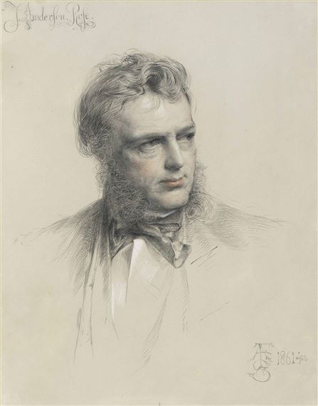 Anthony Frederick Augustus Sandys Portrait Of James Anderson