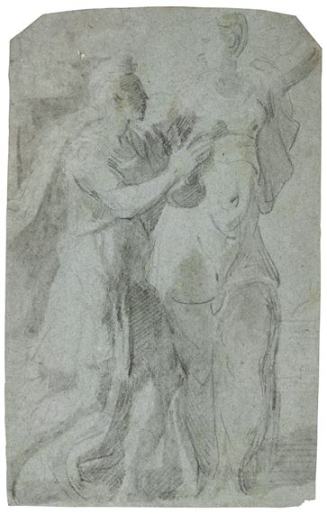 AUGUSTUS AND THE SIBYL by Parmigianino