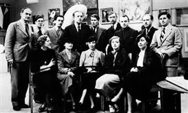 First surrealist art exhibition in England - archive, 1936