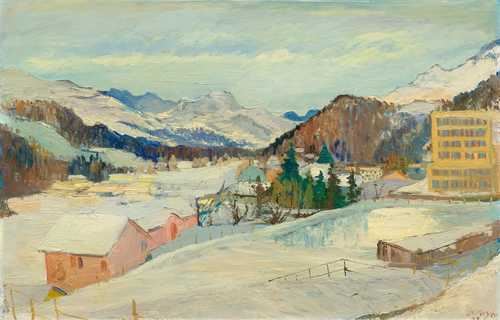 Winter landscape 1949 by Hans Rudolf Meyer, 1949