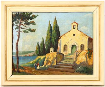 A Pair Mediterranean coastal views - N. Jourdan