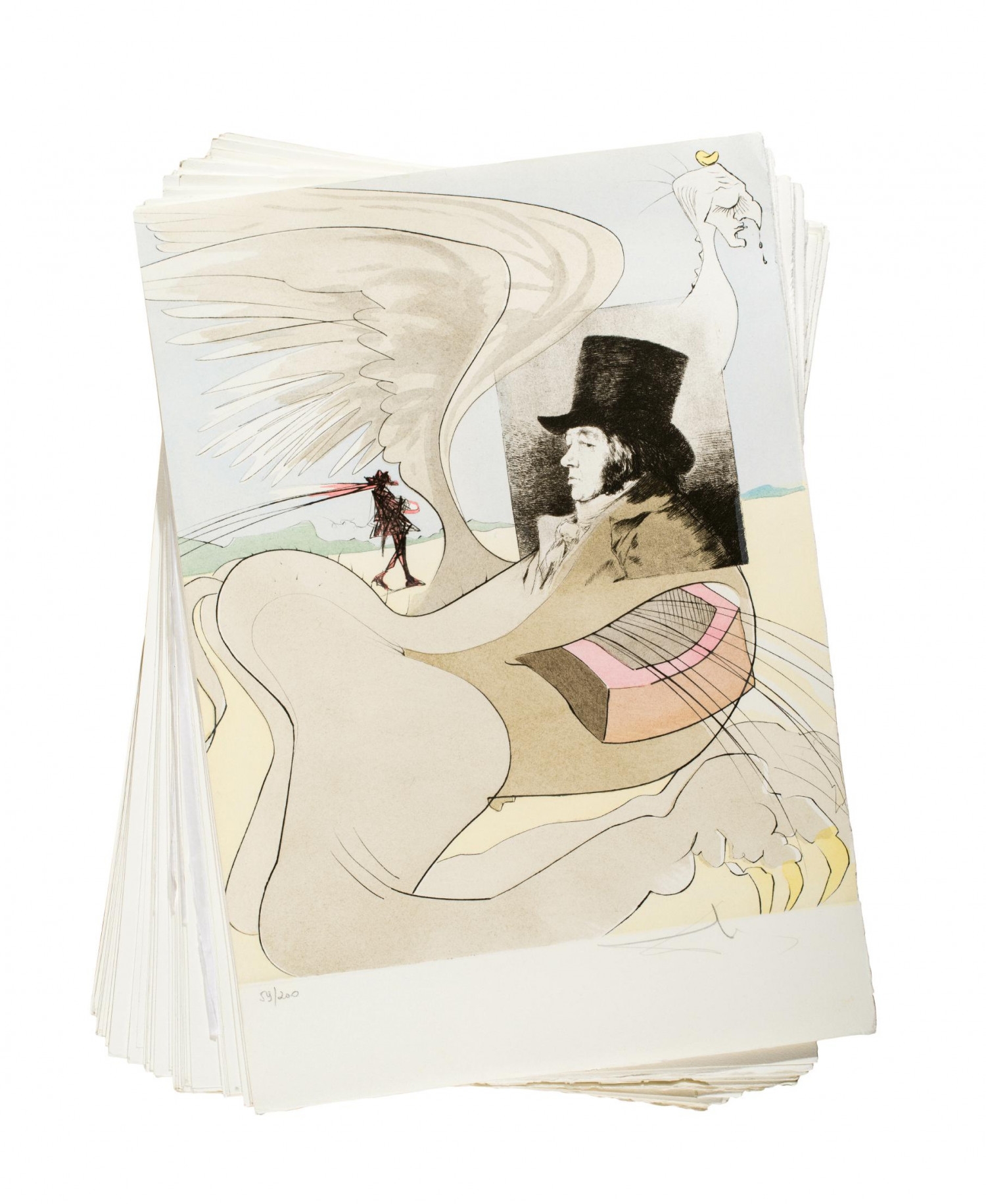 80 works, Les caprices de Goya de Dalí by Salvador Dalí, 1977