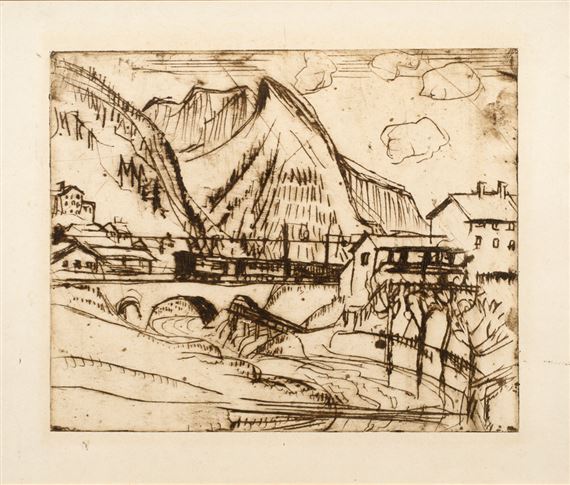 Seehorn mit Eisenbahn