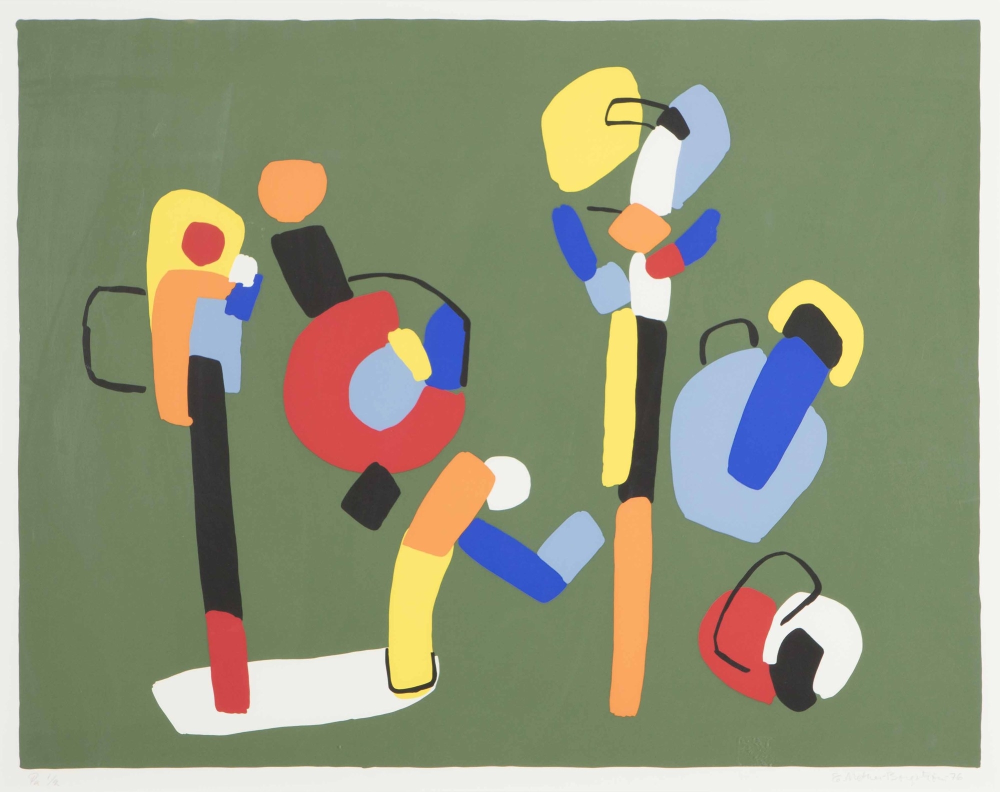 Artwork by Ernst Mether-Borgström, Hakim II, Made of Serigraph