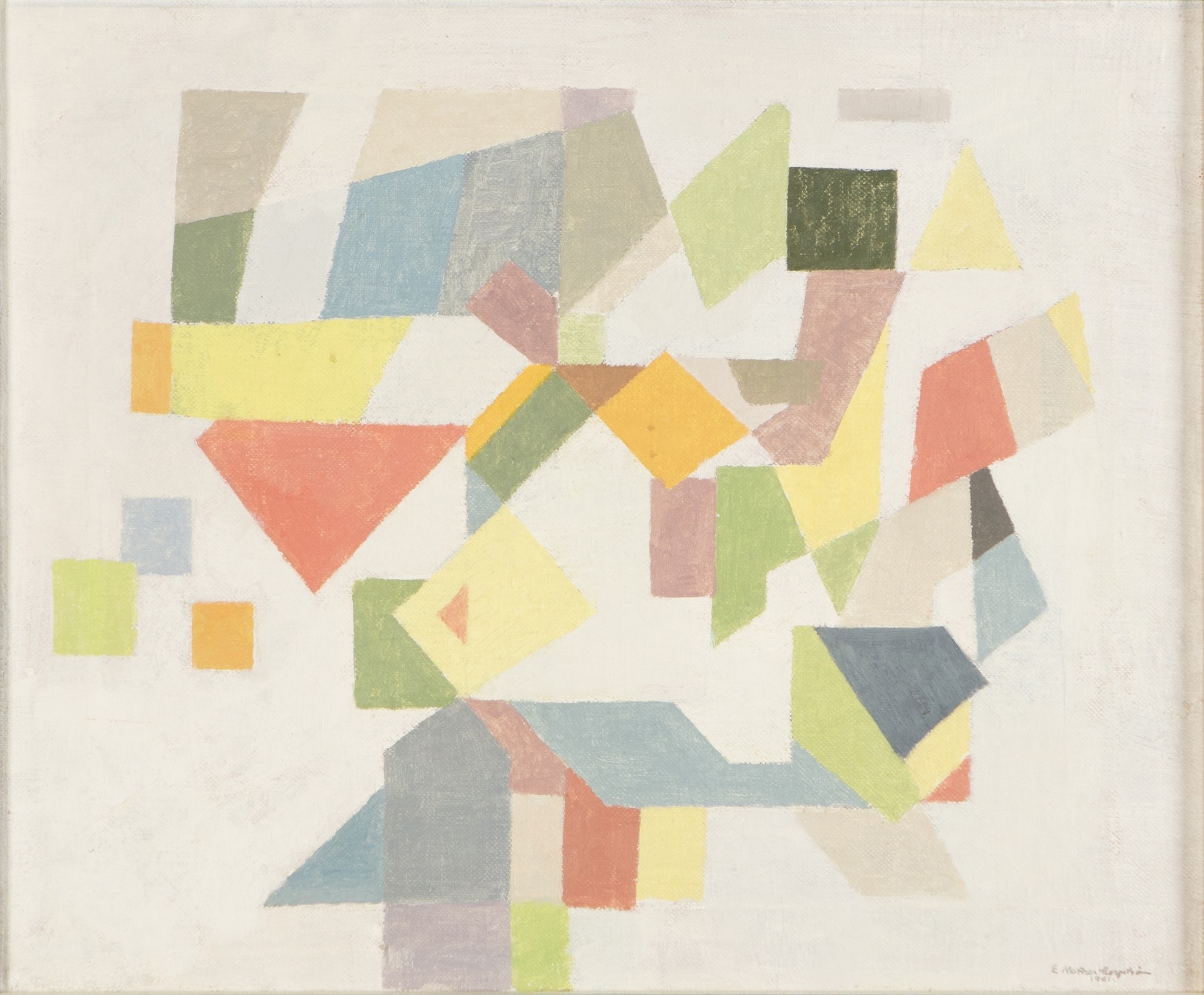 Artwork by Ernst Mether-Borgström, In a Good Mood, Made of Oil