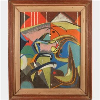 Untitled (Cubist portrait) - Sam Wiener
