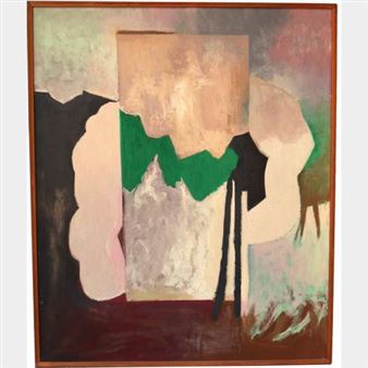 Untitled (rectangle with green) - Sam Wiener