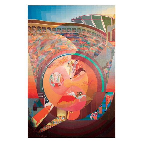 Une Course de Taureau by Henry Valensi, 1926