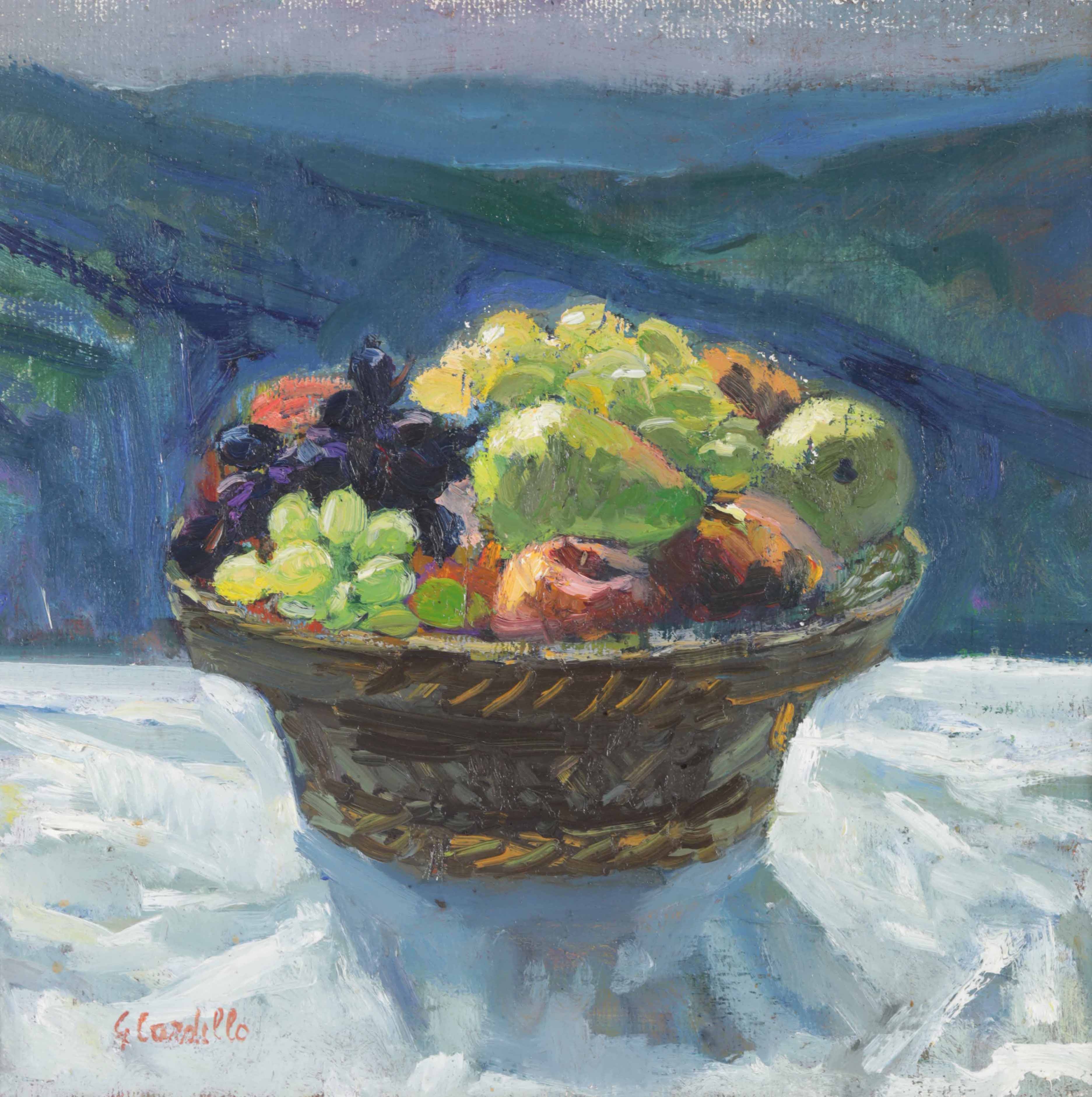 Artwork by Giuseppe Cardillo, Frutta al Sole, Made of oil on canvas