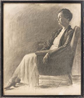 Portrait of a seated woman - Gertrude B Coffin