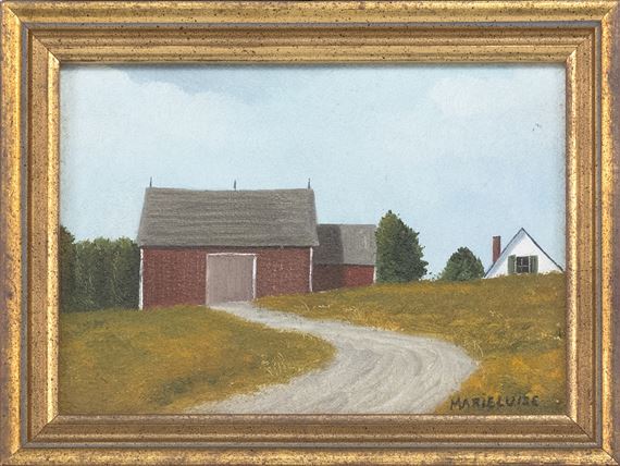 A red barn by Marieluise Hutchinson