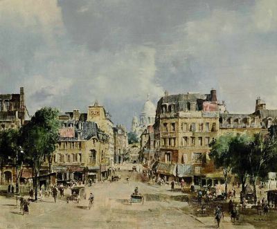 Paris, Boulevard Rochechouart mit Blick auf Sacre Coeur by Peter Götz Pallmann