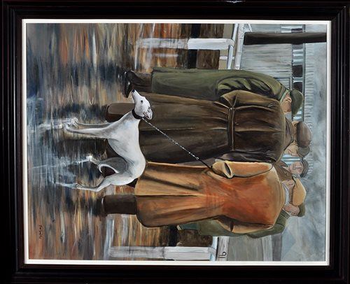 Men with a whippet - J. W. Smith