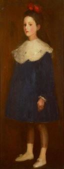 Girl in Blue - Stansmore Richmond Leslie Dean Stevenson