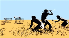 Surveillance video shows man stealing Banksy artwork from Toronto show