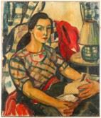 Seated woman by Doris Vaughan