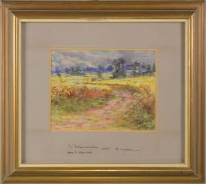 SUMMER LANDSCAPE by František Myslivec, 1956