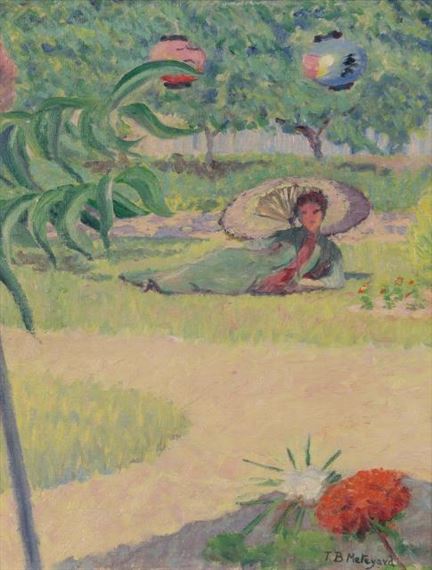 A Japanese Umbrella by Thomas Buford Meteyard, 1890