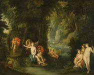 Diana und Aktaion by Alexander Keirincx