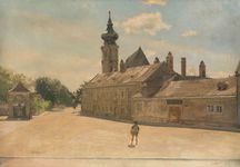 Pfarrkirche in Grinzing by Emanuel Baschny, 1921