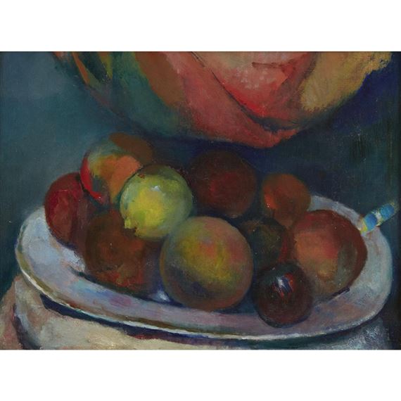 Still life with fruit by Arthur Beecher Carles