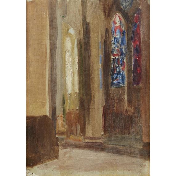 Cathedral Interior by Arthur Beecher Carles