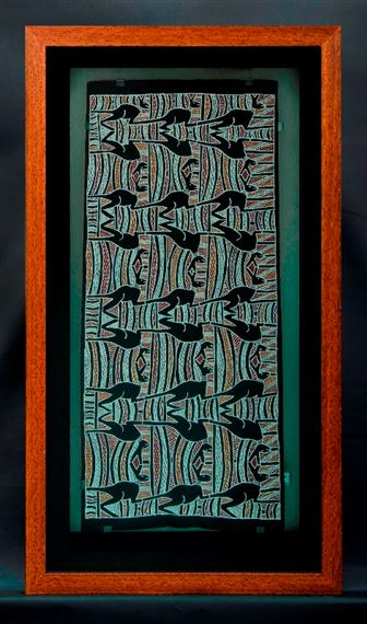 Dhulaku, Totem for the Marrakulu Clan by Ralwurrandji Wanambi