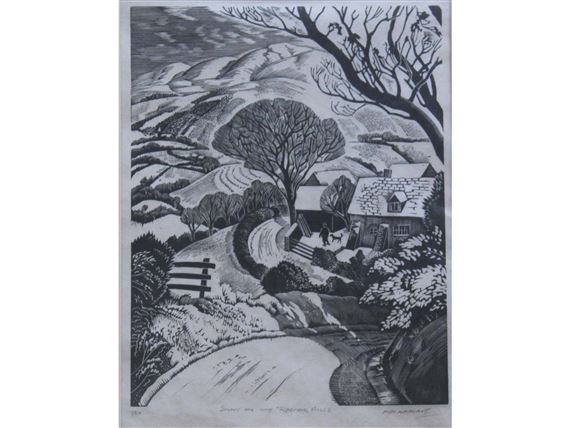 SNOW ON THE RADNOR HILLS by Iain MacNab