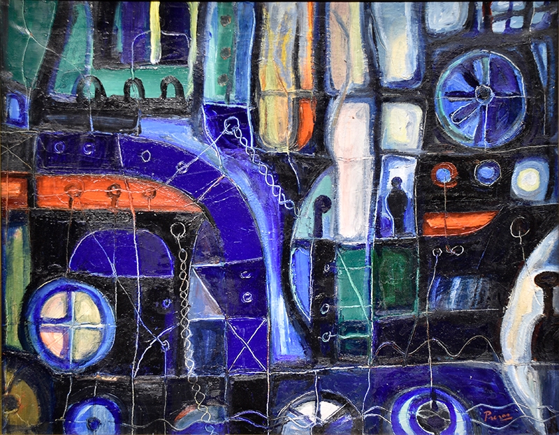 Artwork by Leopoldo Presas, Puerto, Made of Oil on canvas