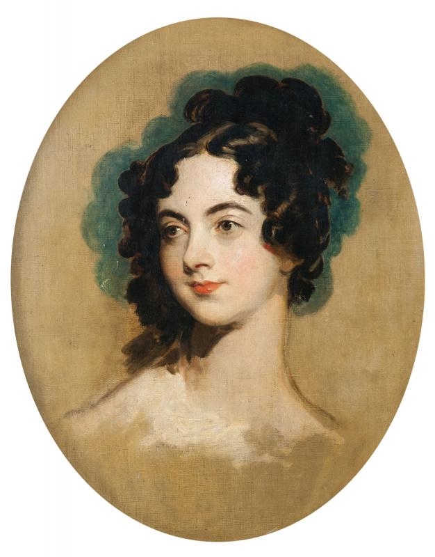 Sir Thomas Lawrence | Portrait of Miss Elizabeth Patten, head and ...