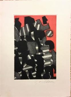 Black Forms on Pink - Richard Charles Zoellner