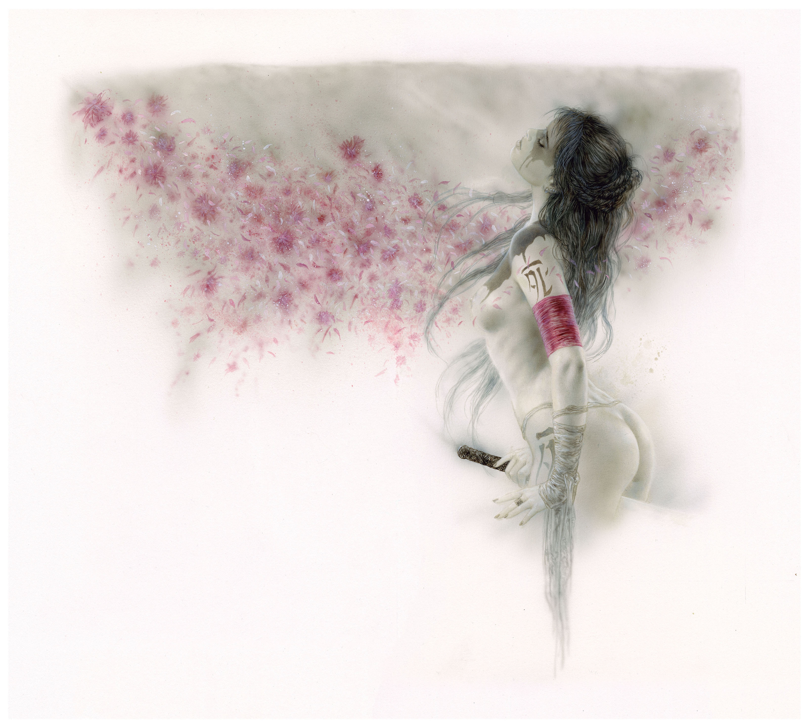 Artwork by Luis Royo, MALEFIC TIME, Made of Watercolor, acrylic, airbrush and oil on paper