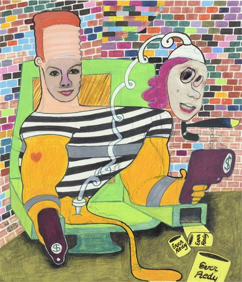 Peter Saul | EVER REDY (1963) | MutualArt