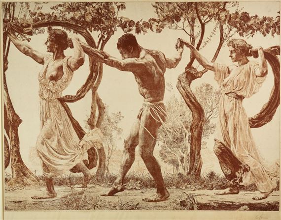 DER TANZ (LA DANZA) by Otto Greiner, 1896