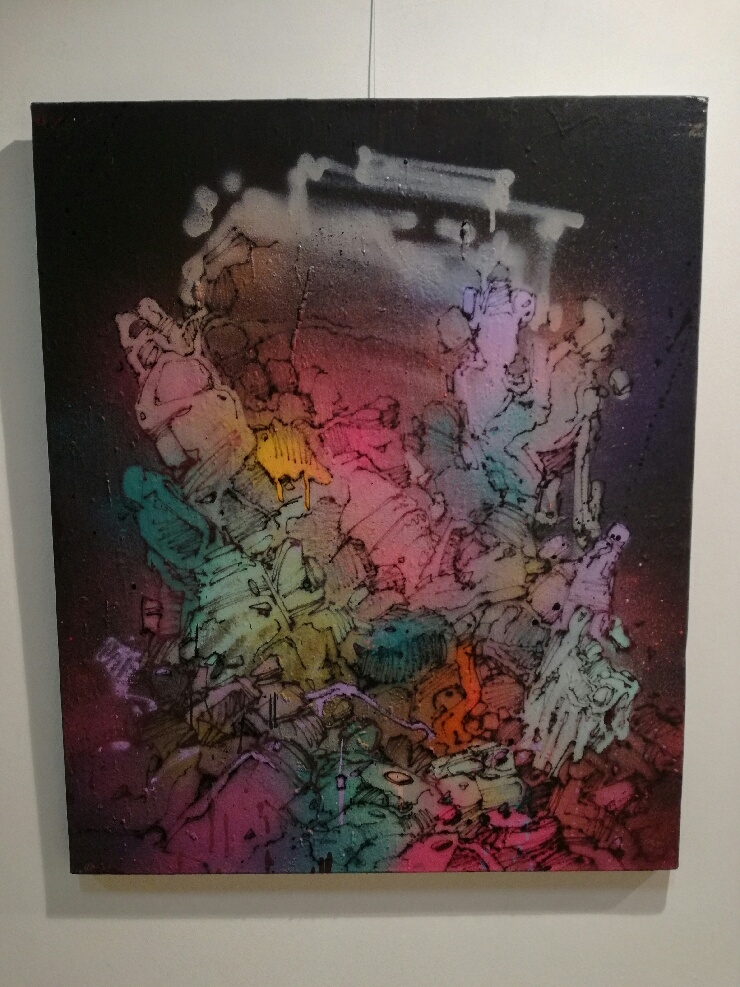 Artwork by Shure, Sans titre, Made of Mixed media on canvas