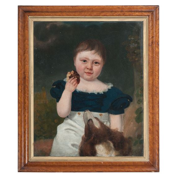 British School, 19th Century | Portrait of a Boy with his Dog | MutualArt
